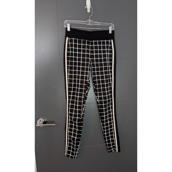 Zenergy By Chicos Womens Black Geometric Print‎ Leggings Size 0 (S/4) - Picture 1 of 11